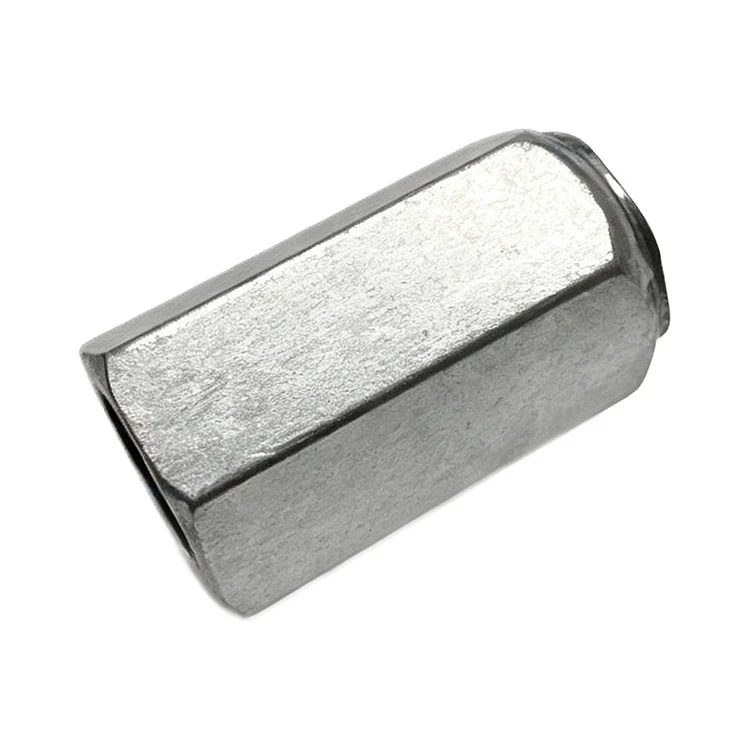 Hex Coupling Nut Threaded Connector For Rod Connection Aluminum Profile Construction Hardware