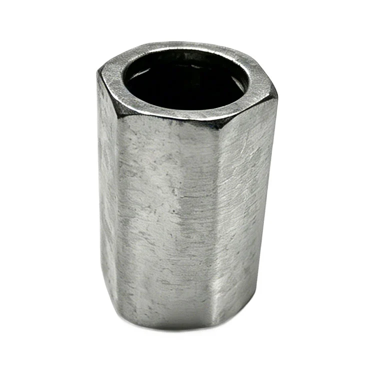 Hex Coupling Nut Threaded Connector For Rod Connection Aluminum Profile Construction Hardware