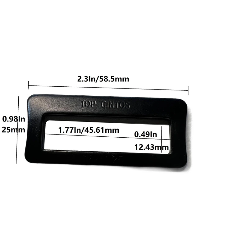 Rectangle Webbing Slide Loop Buckle for Backpack And Belt Accessories